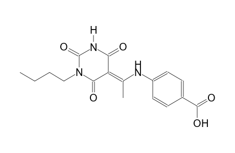 4-{[(1E)-1-(1-butyl-2,4,6-trioxotetrahydro-5(2H)-pyrimidinylidene)ethyl]amino}benzoic acid
