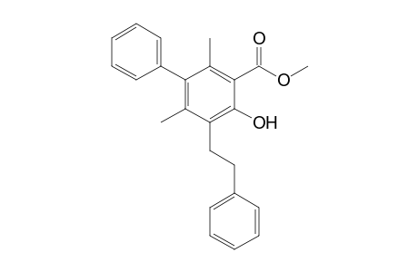 Methyl 4-hydroxy-2,6-dimethyl-5-phenethylbiphenyl-3-carboxylate