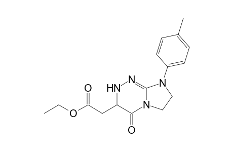 Ethyl 2-[4-oxo-8-(4-methylphenyl)-2H-3,4,6,7-tetrahydroimidazo[2,1-c][1,2,4]triazin-3-yl]acetate