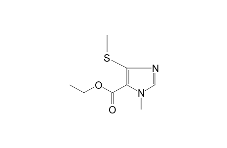 1-METHYL-4-(METHYLTHIO)IMIDAZOLE-5-CARBOXYLIC ACID, ETHYL ESTER