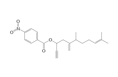 [R]-6,10-Dimethyl-5-methyleneundec-9-en-1-yn-3-yl p-Nitrobenzoate