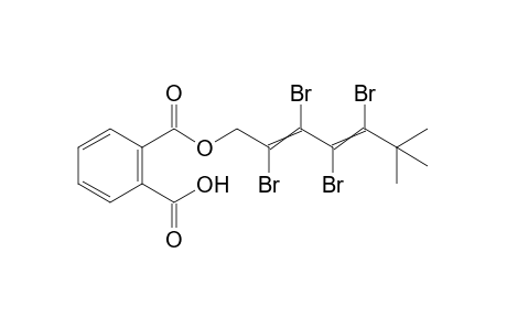 6,6-dimethyl-2,3,4,5-tetrabromo-2,4-heptadien-1-ol, phthalate (1:1) (racemic)