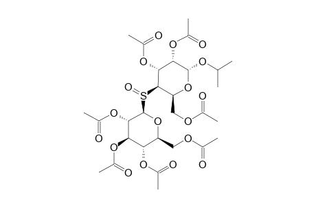 (2-PROPYL-2,3,6-TRI-O-ACETYL-ALPHA-D-GLUCOPYRANOSYL-4-YL)-(2,3,4,6-TETRA-O-ACETYL-BETA-D-GLUCOPYRANOSYL)-(R)-SULFOXIDE