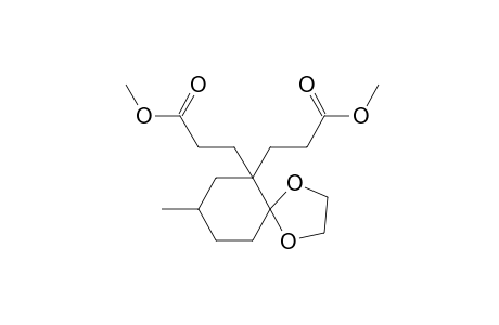 8-methyl-1,4-dioxaspiro[4,5]decane-6,6-dipropionic acid, dimethyl ester