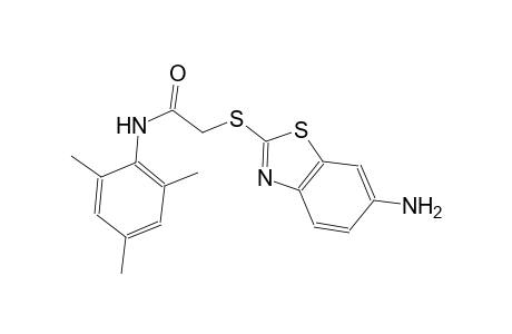 acetamide, 2-[(6-amino-2-benzothiazolyl)thio]-N-(2,4,6-trimethylphenyl)-