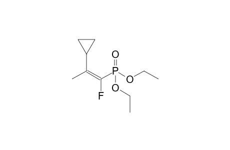 (Z)-Diethyl 1-fluoro-2-cyclopropyl-2-methylethenephosphonate