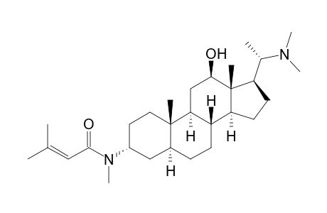 N-[(3R,5S,8R,9S,10S,12R,13S,14S,17S)-17-[(1S)-1-(dimethylamino)ethyl]-10,13-dimethyl-12-oxidanyl-2,3,4,5,6,7,8,9,11,12,14,15,16,17-tetradecahydro-1H-cyclopenta[a]phenanthren-3-yl]-N,3-dimethyl-but-2-enamide