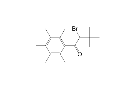 2-Bromanyl-3,3-dimethyl-1-(2,3,4,5,6-pentamethylphenyl)butan-1-one