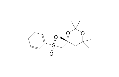 (4R)-4-(benzenesulfonylmethyl)-2,2,4,6,6-pentamethyl-1,3-dioxane