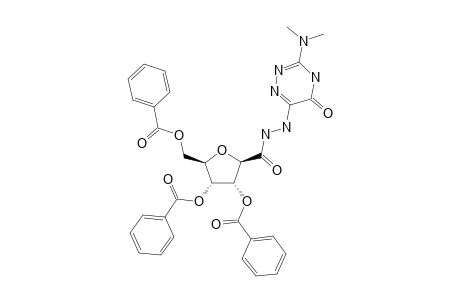 N-(2,5-ANHYDRO-3,4,6-TRI-O-BENZOYL-D-ALLONOYL)-N'-(3-DIMETHYLAMINO-4,5-DIHYDRO-5-OXO-1,2,4-TRIAZIN-6-YL)-HYDRAZINE