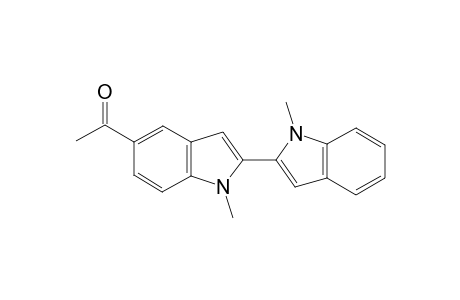 1-[1-methyl-2-(1-methyl-2-indolyl)-5-indolyl]ethanone