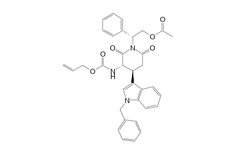 (.alpha.R,3R*,4R*)-N-(2-Acetoxy-1-phenylethyk)-3-allyloxycarbonylamino-4-(1-benzyl-3-indolyl)-2,6-piperidindione