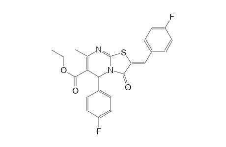 ethyl (2Z)-2-(4-fluorobenzylidene)-5-(4-fluorophenyl)-7-methyl-3-oxo-2,3-dihydro-5H-[1,3]thiazolo[3,2-a]pyrimidine-6-carboxylate