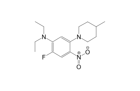 benzenamine, N,N-diethyl-2-fluoro-5-(4-methyl-1-piperidinyl)-4-nitro-
