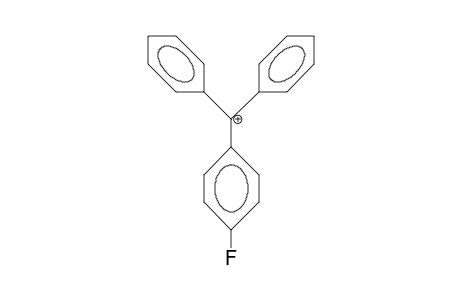 4-Fluorophenyl-diphenyl-carbonium cation