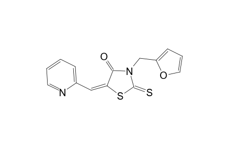 (5E)-3-(2-Furylmethyl)-5-(2-pyridinylmethylene)-2-thioxo-1,3-thiazolidin-4-one