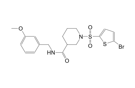 1-[(5-bromo-2-thienyl)sulfonyl]-N-(3-methoxybenzyl)-3-piperidinecarboxamide