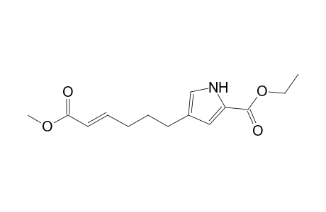 Ethyl 4-(5-methoxycarbonyl-4-pentenyl)-1H-pyrrole-2-carboxylate
