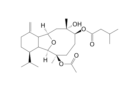 3-Acetoxy-6-[(3'-methylbutanoyl)oxy]-Cladiell-11(17)-en-7-ol