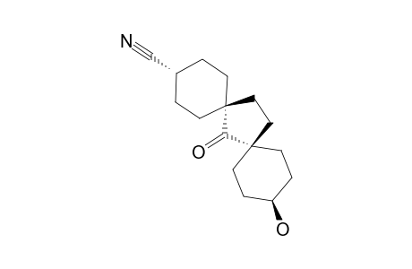 TRANS-11-HYDROXY-7-OXO-DISPIRO-[5.1.5.2]-PENTADECAN-CIS-3-CARBONITRILE