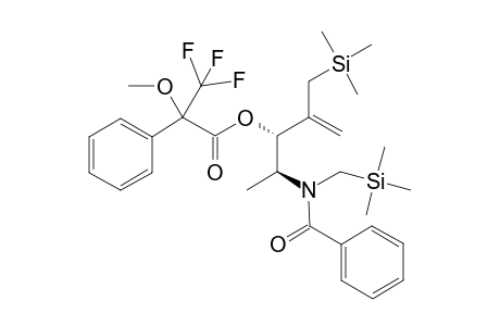 (3R,4S)-2-[(Trimethylsilyl)methyl]-4-[N-[(trimethylsilyl)methyl]-N-benzoylamino]-1-penten-3-yl (R)-methoxy(trifluoromethyl)phenylacetic acid ester