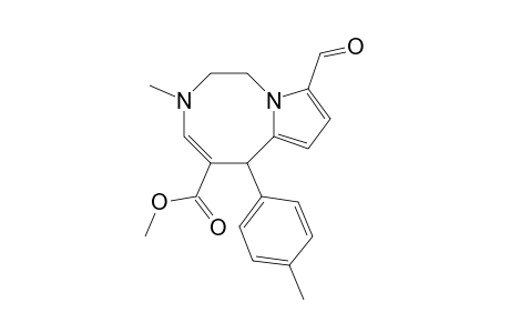 Methyl9-formyl-3-methyl-6-(4-methylphenyl)-1,2,3,6-tetra-hydropyrrolo[1,2-d][1,4]diazocine-5-carboxylate