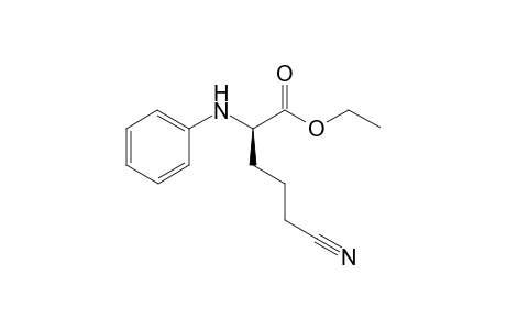 ethyl (2R)-2-anilino-5-cyano-pentanoate