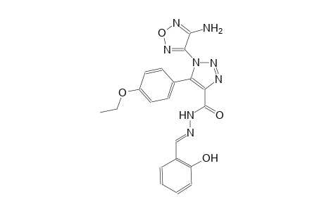 1-(4-amino-1,2,5-oxadiazol-3-yl)-5-(4-ethoxyphenyl)-N'-[(E)-(2-hydroxyphenyl)methylidene]-1H-1,2,3-triazole-4-carbohydrazide