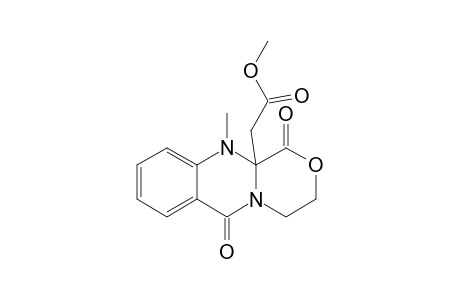 1,6-dioxo-11-methyl-3,4,6,11-tetrahydro[1,4]oxazino[3,4-b]quinazoline-11a(1H)-acetic acid, methyl ester