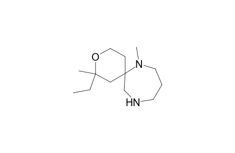 2,7-Dimethyl-2-ethyl-3-oxa-7,11-diazaspiro[5.6]dodecane