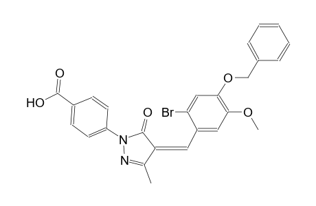 4-{(4Z)-4-[4-(benzyloxy)-2-bromo-5-methoxybenzylidene]-3-methyl-5-oxo-4,5-dihydro-1H-pyrazol-1-yl}benzoic acid