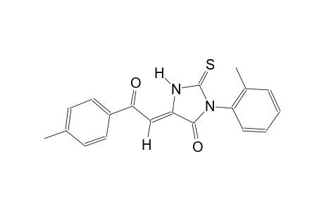 (5Z)-3-(2-methylphenyl)-5-[2-(4-methylphenyl)-2-oxoethylidene]-2-thioxo-4-imidazolidinone