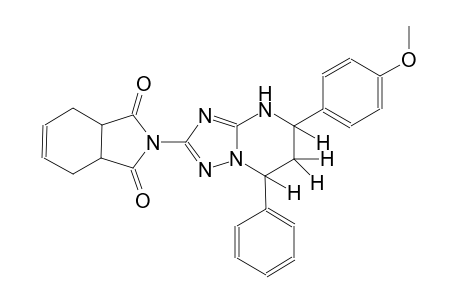 2-[5-(4-methoxyphenyl)-7-phenyl-4,5,6,7-tetrahydro[1,2,4]triazolo[1,5-a]pyrimidin-2-yl]-3a,4,7,7a-tetrahydro-1H-isoindole-1,3(2H)-dione