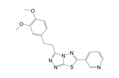 [1,2,4]triazolo[3,4-b][1,3,4]thiadiazole, 3-[2-(3,4-dimethoxyphenyl)ethyl]-6-(3-pyridinyl)-