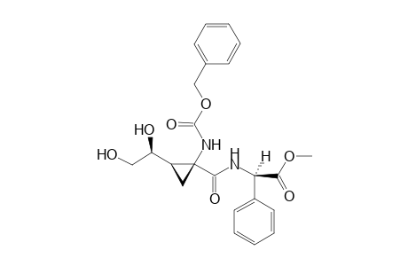 Methyl (1S,2R,4'S)-(-)-1-[N-(benzyloxycarbonyl)amino]-2-(1',2'-dhydroxyethyl)cyclopropyl-1-carbonyl-N-[(R)-2-phenylglycinate]