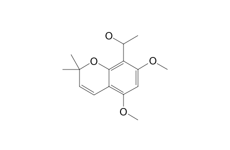 8-(1-HYDROXYETHYL)-5,7-DIMETHOXY-2,2-DIMETHYL-2H-1-BENZOPYRAN