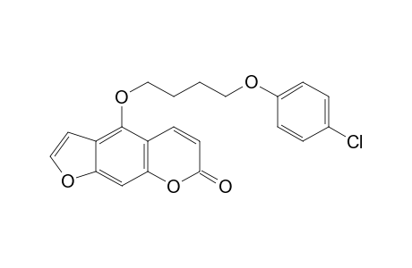 4-(4-[4-Chlorphenoxy]butoxy)-7H-furo[3,2-g][1]benzopyran-7-one