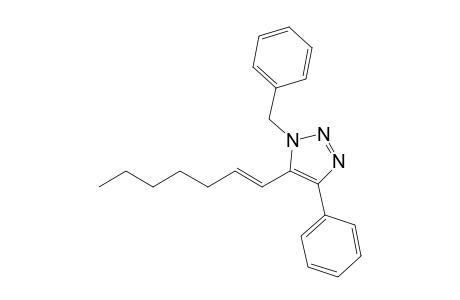 1-Benzyl-5-[(E)-hept-1-enyl]-4-phenyl-triazole