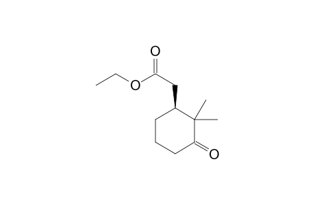 (+)-(1R)-2,2-Dimethyl-3-oxocyclohexane-1-ethyl acetate