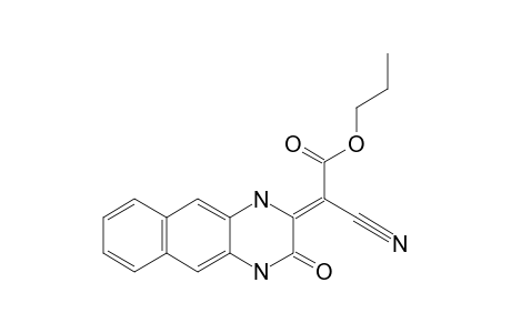 (Z)-3-(ALPHA-CYANO-ALPHA-PROPOXYCARBONYLMETHYLENE)-3,4-DIHYDROBENZO-[G]-QUINOXALIN-2(1H)-ONE