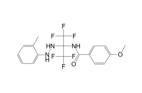 benzamide, 4-methoxy-N-[2,2,2-trifluoro-1-[2-(2-methylphenyl)hydrazino]-1-(trifluoromethyl)ethyl]-