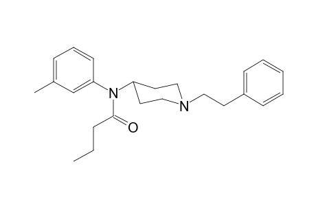 N-(3-Methylphenyl)-N-[1-(2-phenylethyl)piperidin-4-yl]butanamide