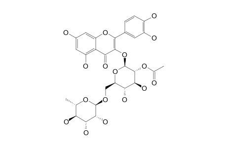 2''-O-ACETYLRUTIN;3-O-ALPHA-L-RHAMNOPYRANOSYL-(1->6)-2''-O-ACETYL-BETA-D-GLUCOPYRANOSIDE