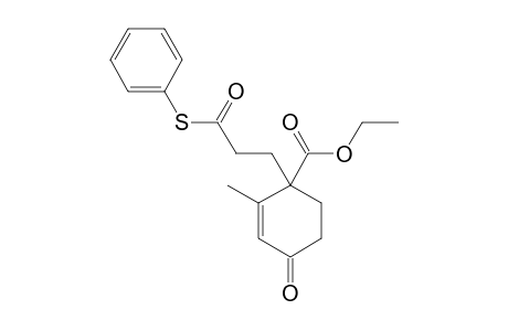ETHYL-2-METHYL-4-OXO-1-[2'-[(PHENYLTHIO)-CARBONYL]-ETHYL]-CYCLOHEX-2-ENE-1-CARBOXYLATE