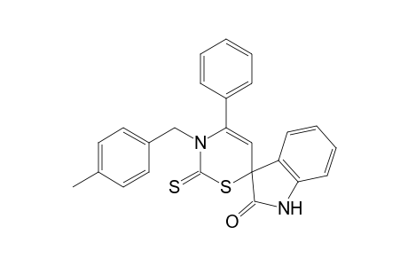 2',3'-Dihydro-3'-(4-methylbenzyl)-4'-phenyl-2'-thioxospiro[indole-3,6'-[1,3]thiazin]-2(1H)-one