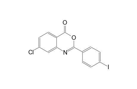4H-3,1-benzoxazin-4-one, 7-chloro-2-(4-iodophenyl)-
