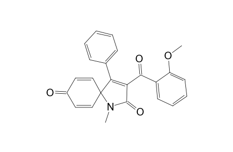 3-(2-Methoxybenzoyl)-1-methyl-4-phenyl-1-azaspiro[4.5]deca-3,6,9-triene-2,8-dione