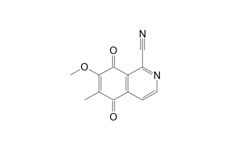 5,8-diketo-7-methoxy-6-methyl-isoquinoline-1-carbonitrile