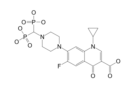 7-[4-(BIS-PHOSPHONO-METHYL)-PIPERIZIN-1-YL]-1-CYCLOPROPYL-6-FLUORO-4-OXO-1,4-DIHYDROQUINOLINE-3-CARBOXYLIC-ACID
