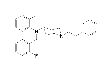 N-(2-Fluorobenzyl)-N-(2-methylphenyl)-1-(2-phenylethyl)piperidin-4-amine